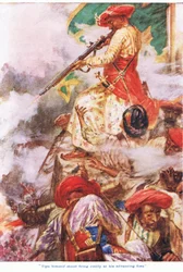 Tipu Himself Stood Firing Cooly at His Advancing Foes